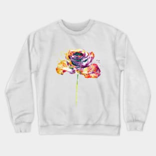 Colorful Rose Crewneck Sweatshirt